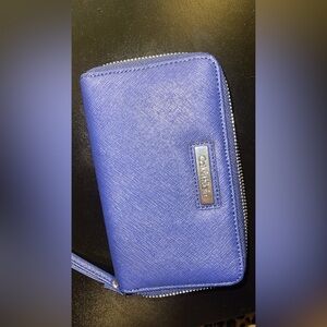 Calvin Klein Cobalt Zip Wallet with Wristlet